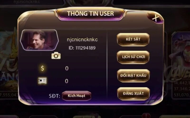 nạp và rút tiền tại Gemwin